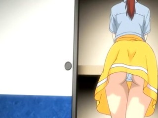 Anime Mädchen Mit Großen Titten Und Ihrem Rothaarigen Fickfreund Mit Großen Muskeln Und Einem Riesigen Schwanz